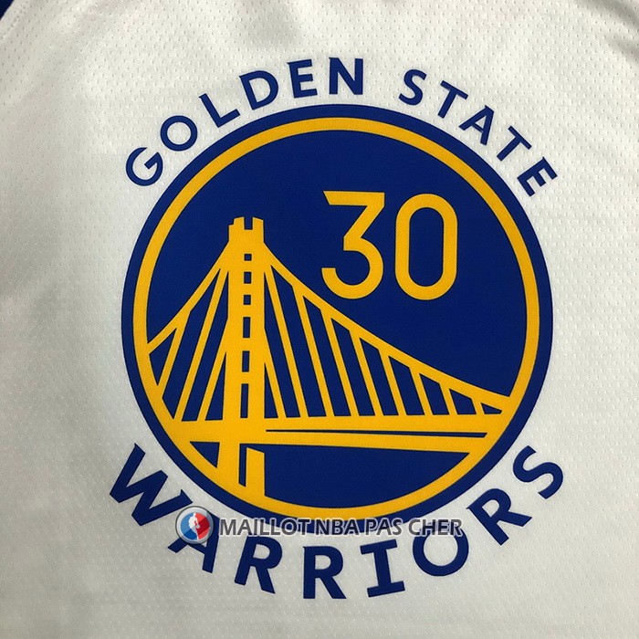 Maillot Golden State Warriors Stephen Curry 2974th 3 Points Blanc